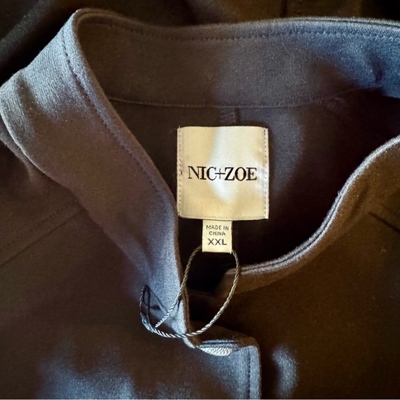 NWOT black Nic+Zoe military style jacket XXL - Picture 10 of 14